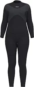 Hevto Wetsuits Plus Size Men and Women 3/2mm Neoprene Full Scuba Diving Suits Surfing Swimming Keep Warm Back Zip for Water Sports