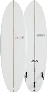 Modern Surfboards Highline PU Surfboard Clear, 6ft 8in