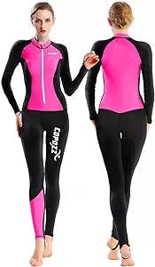 COPOZZ Diving Skin, Men Women Youth Thin Wetsuit Rash Guard- Full Body UV Protection - for Diving Snorkeling Surfing Spearfishing Sport Skin