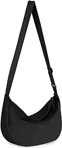 Crescent Bag for Women Men Small Sling Crossbody Bag with Adjustable Strap Lightweight Nylon Shoulder Waist Fanny Pack Waterproof Belt Bag for School Sport Causal Travel Hiking Workout