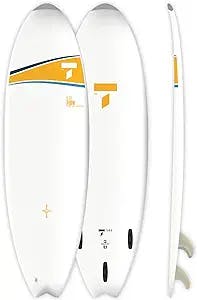 TAHE 5'10 Fish Dura-Tec Performance Surfboard, Yellow