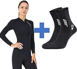 Wetsuit up with Skyone's 2 Pieces Wetsuit! 
