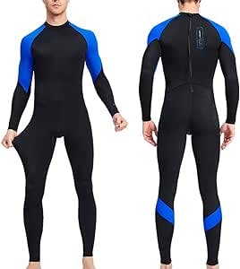 Mens Womens Wetsuit Full Body Long Sleeve Neoprene Diving Suit for Men Water Sports Suit