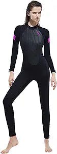 5MM Neoprene Wetsuit Cold Water Men Women Full Body Long Sleeve One Piece Back Zip Diving Suit UV Protection Keep Warm Swimsuit for Scuba Surfing Snorkeling Diving