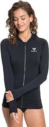 Making Waves with the Roxy Women's Standard Essentials Hooded Rashguard