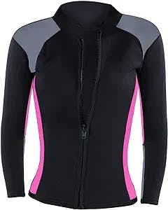 Surf in Style with the BESSTUUP Women Wetsuits Jacket!