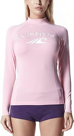 "Surf in Style and Comfort with TSLA Women's Rash Guard"