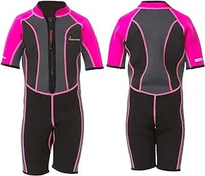 Wetsuits Kids and Adult 3mm Neoprene Full Suits Long/Short Sleeve Surfing Swimming Diving Swimsuits Keep Warm Back Zip for Water Sports