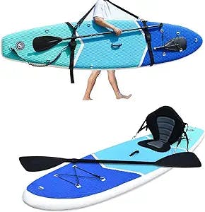 Zupapa Inflatable Paddle Board with Two-Way Paddle for Adults, Standup Paddle Board, Both for Paddling & Kayaking, Supporting Over 350LBS, Suitable for All Skill Levels