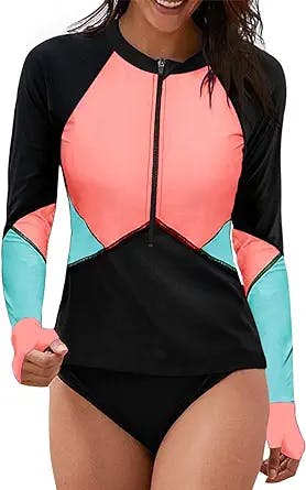 "Ride the Waves in Style: Aleumdr Women's Rash Guard Review"