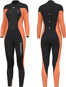 Hevto Women Wetsuits Men 3/2mm Neoprene Full Shorty Suits Surfing Swimming Diving SUP Keep Warm in Cold Water