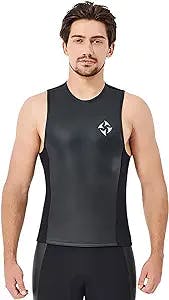 2MM Wetsuit Vest Outdoor Smooth Leather Split Sleeveless Top Men's and Women's Warm Swimsuit Snorkeling Lung Diving Suit