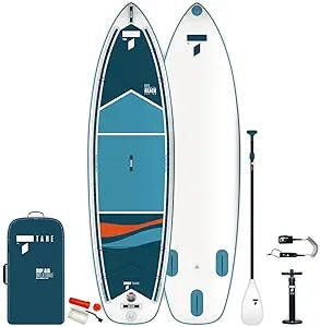 Beach SUP-Yak AIR SUP Paddleboard Package Complete with Board, Paddle, Leash, Pump, and Carry/Storage Bag
