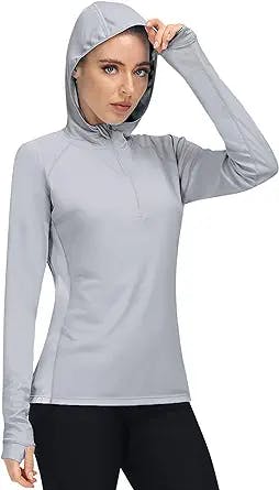 Roadbox UPF 50+ Long Sleeve - Women's UV Protection Shirt Sun Hoodie for Gardening Swim Hiking Running Workout