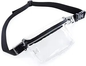Small Clear fanny pack for Women,TINYAT Clear Sling Bag for Waterproof Waist Pack for Concerts, Sports, Travel and Daily Use