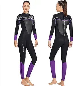 Yeah-hhi 3MM Neoprene Wetsuit, Man Woman Full Body Stretch Sun Protection Diving Suit for Snorkeling, Surfing, Kayaking