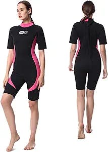 Wetsuits for Men Women, Mens Shorty/Full Body Diving Suit Wetsuit, 3MM Neoprene Wetsuit Women Wet Suit Women's for Diving Snorkeling Swimming Surfing