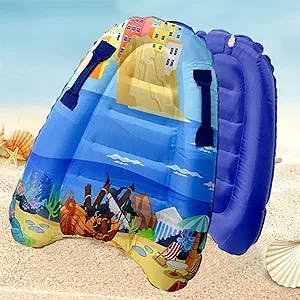 Inflatable Surf Boards for Beach,Lightweight Surfboard Soft Body Boards for Beach Kids Slip and Slide Race Raft with Handles for Beach Toys