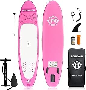"HEYBOARD Inflatable Stand Up Paddle Board: The Coolest Way to Surf!"