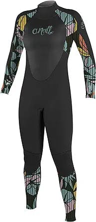 Riding the Waves in the O'Neill Wetsuits Womens Youth Epic 4/3mm Back Zip F