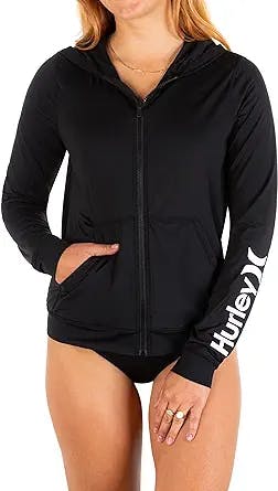 Catch Some Waves in Style with the Hurley Women's Standard Hoodie Zip Rashg