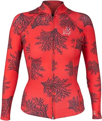 XCEL Womens Water Inspired Axis 2/1mm Long Sleeve Front Zip Wetsuit Jacket