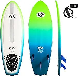 California Board Company CBC Surfboard, 5-Feet x 8-Inch, Assorted