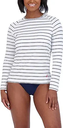 Catch Some Waves in Style: A Review of Nautica Women's Long Sleeve Rashguar
