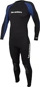 Lemorecn (16 Sizes) Mens Wetsuits Jumpsuit Neoprene 3/2mm and 5/4mm Full Body Diving Suit for Men