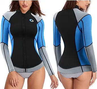 Surf's Up, Ladies! Get Your Hands on the CtriLady Wetsuit Top and Ride Thos