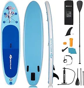Making Waves with the Goplus Inflatable Paddle Board: A Review by Maya Summ