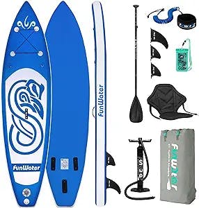 Riding High with FunWater SUP Inflatable Stand Up Paddle Board 10'x31''x6''