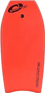 Osprey Body Board with Leash, HDPE Slick and Crescent Tail, XPE Boogie Board for Adults Children Kids,Red, 40 Inch
