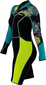 Making Waves with AKONA Women's Tropic Shorty Front Zip 3/2mm Wetsuit