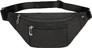 Fanny Pack for Men & Women, Fashion Waterproof Waist Packs with Adjustable Belt, Casual Bag Bum Bags for Travel Sports Running.