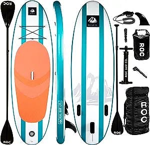 Catch Some Waves and Chill with the Roc Inflatable Stand Up Paddle Board!